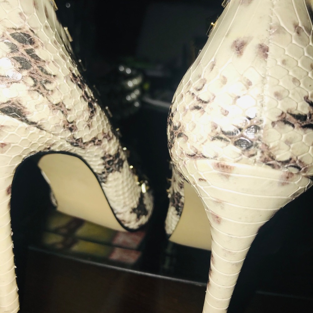 Snake skin heels